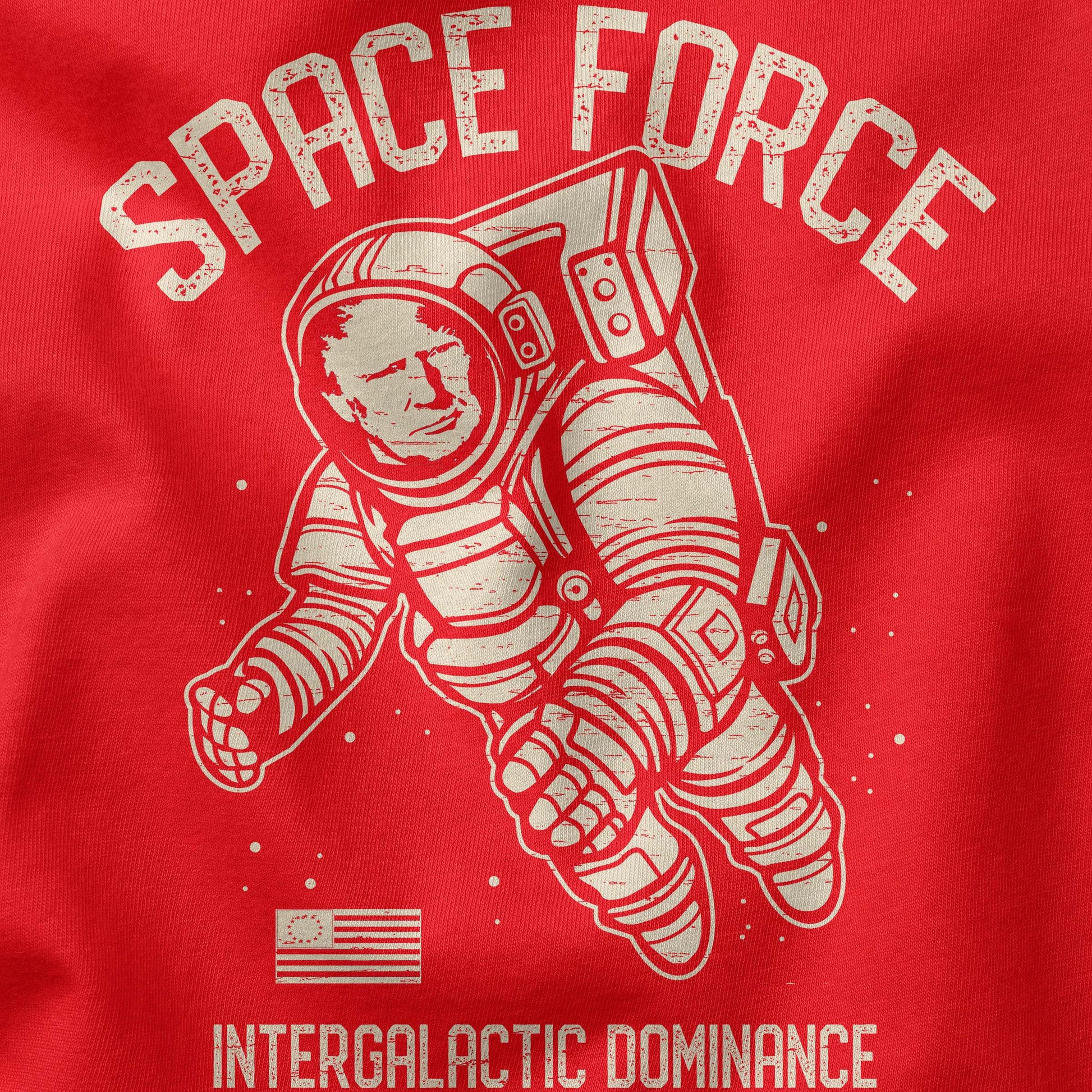 Space Force t-shirt design closeup