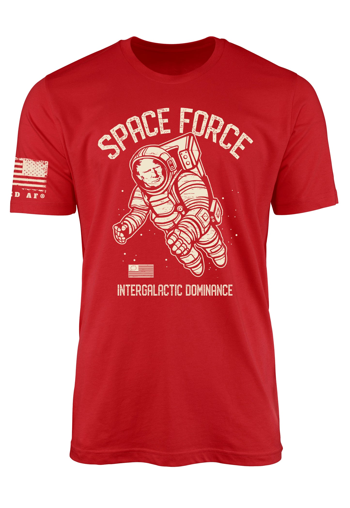 space force t-shirt on armed af tee