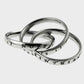 Three joined Christian rings for women
