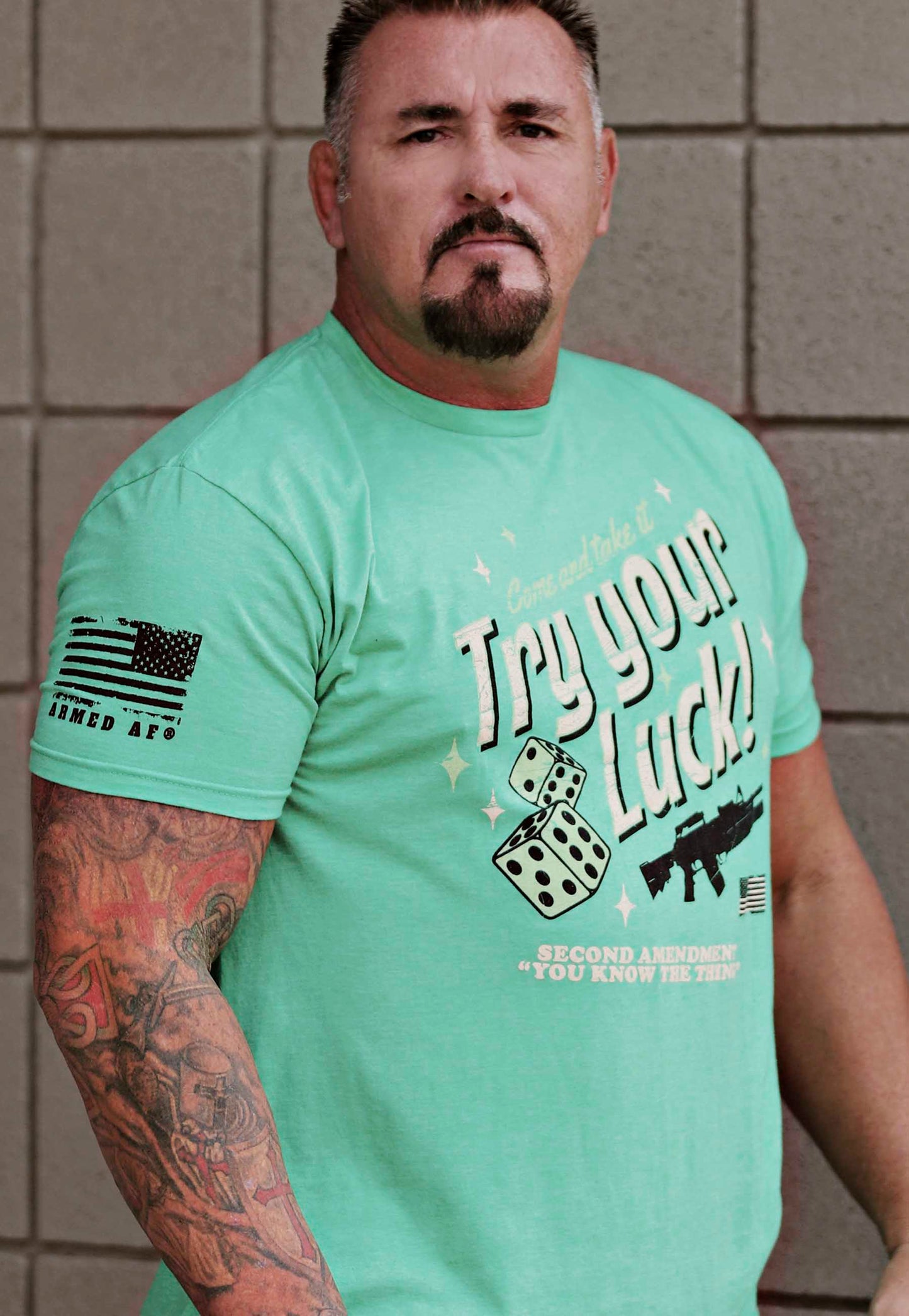 MMA Champion Shannon Ritch in Armed AF t-shirt