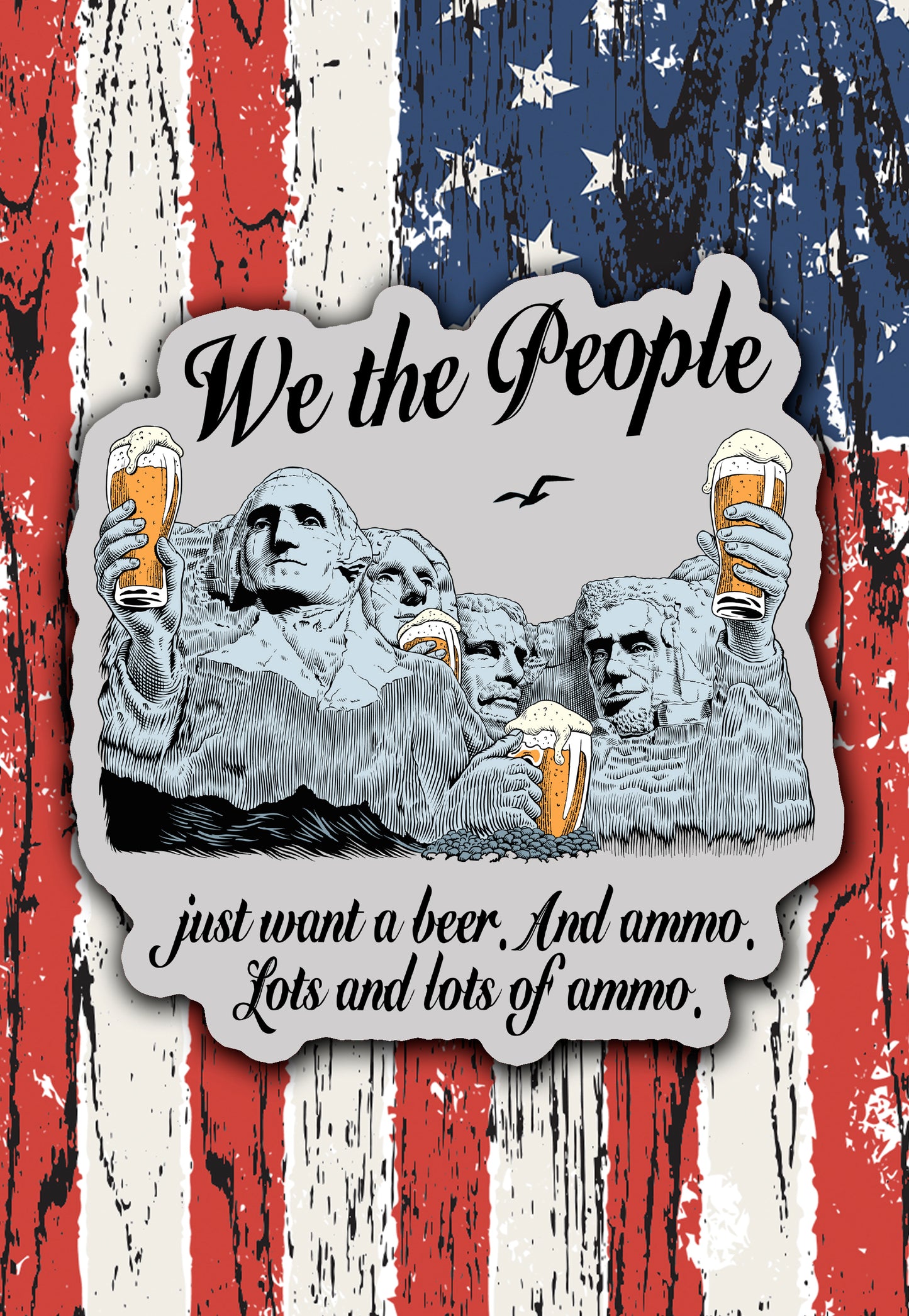 We the People second amendment sticker